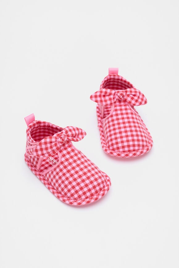 Mini Gingham Pram Shoe  Gingham  hi-res
