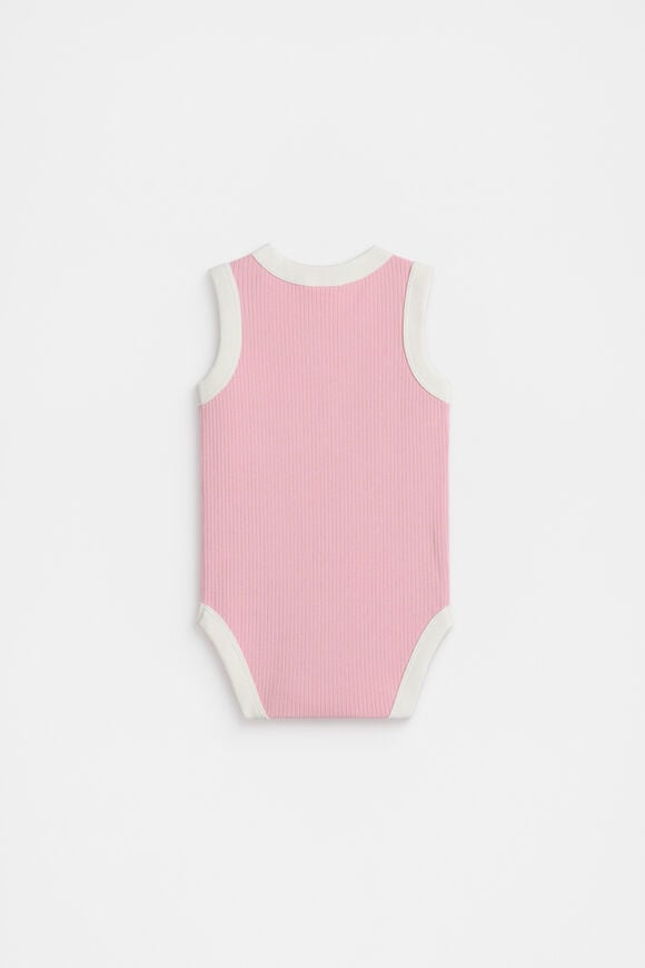 Logo Tank Bodysuit  Bubblegum  hi-res