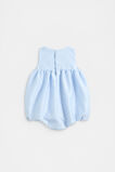 Satin Bubble Romper  Ice Blue  hi-res