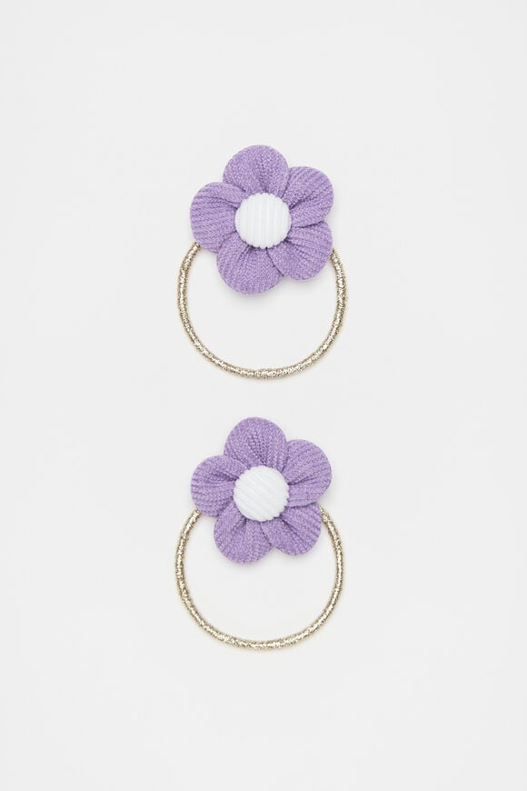 Cord Flower Elastics Pack  Lavender  hi-res