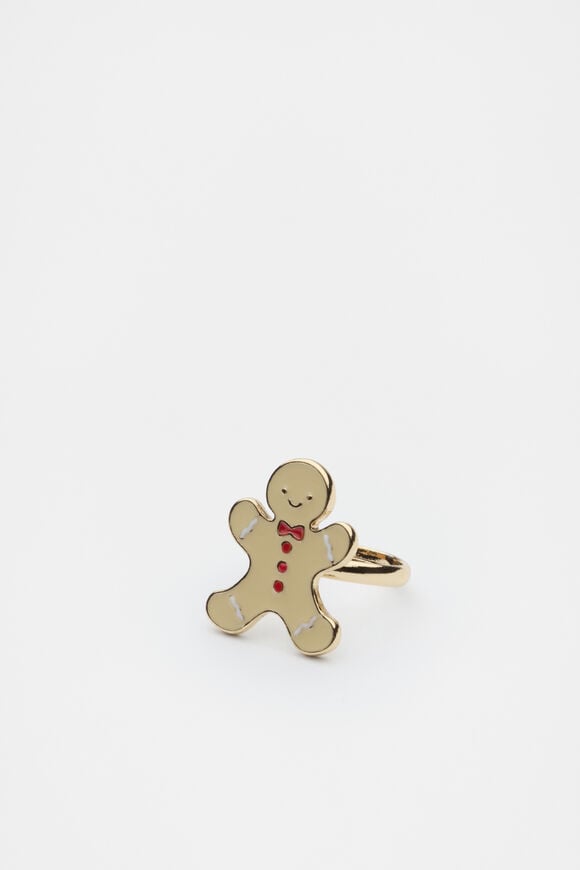 Gingerbread House Mini Ring Box  Multi  hi-res