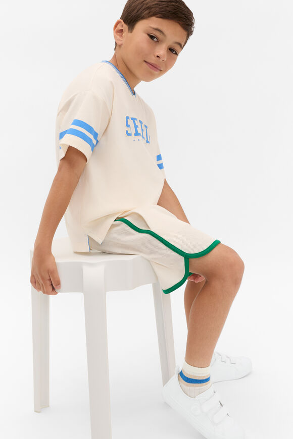 Sports Stripe Logo Tee  Classic Cream  hi-res