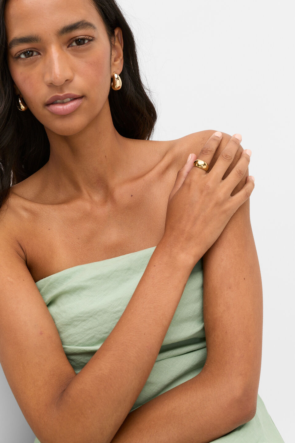 Waterproof Dome Ring  Gold