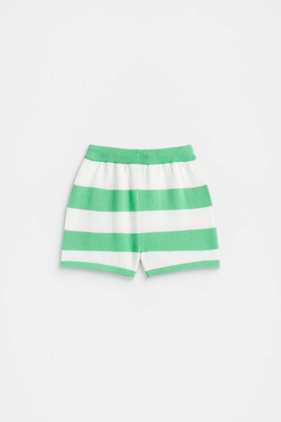 Knitted Stripe Short  Pine Lime