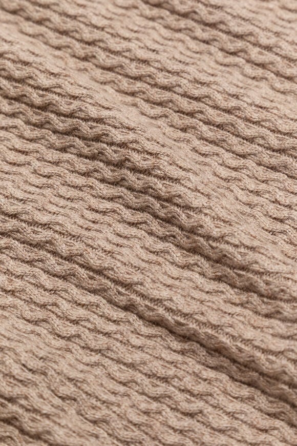 Cable Knit Blanket  Nutmeg Marle  hi-res