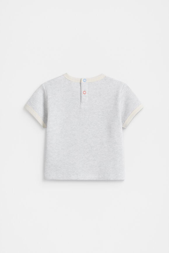 Waffle Logo Tee  Light Grey Marle  hi-res