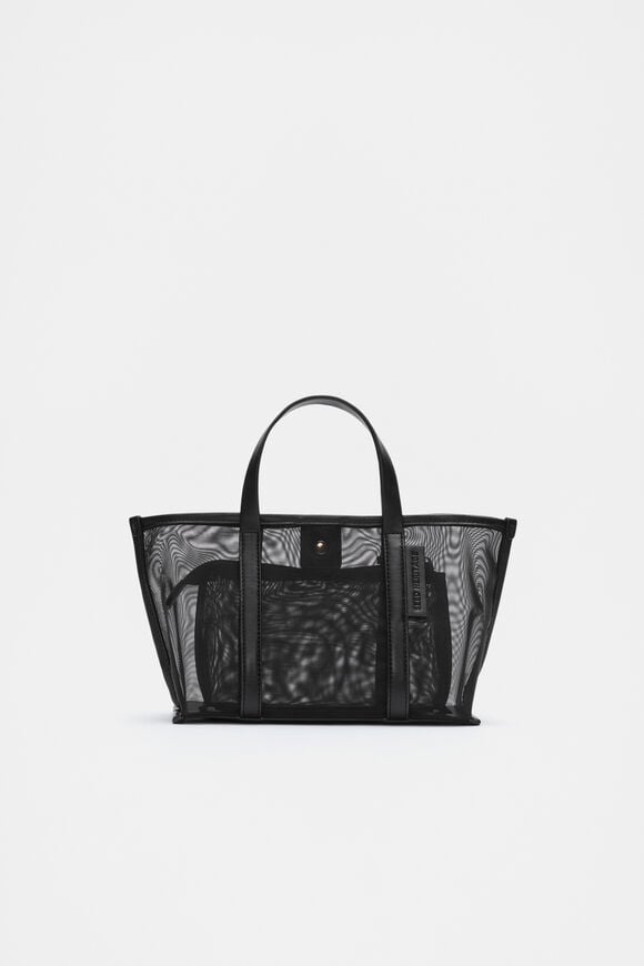 Mesh Mini Tote  Black  hi-res