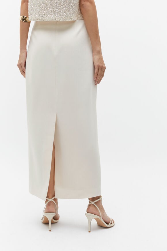 Tailored Column Skirt  Frappe  hi-res