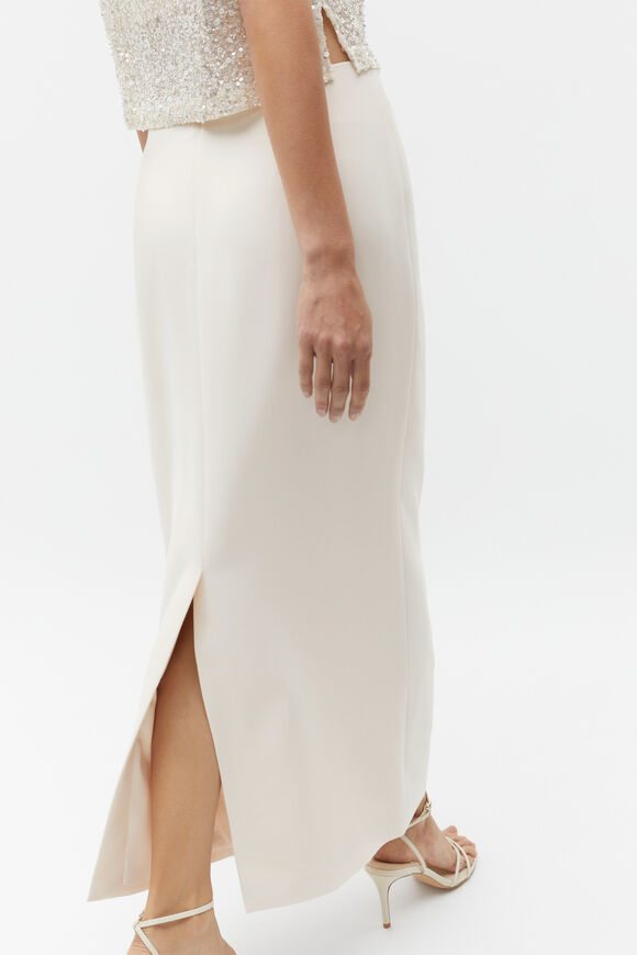 Tailored Column Skirt  Frappe  hi-res