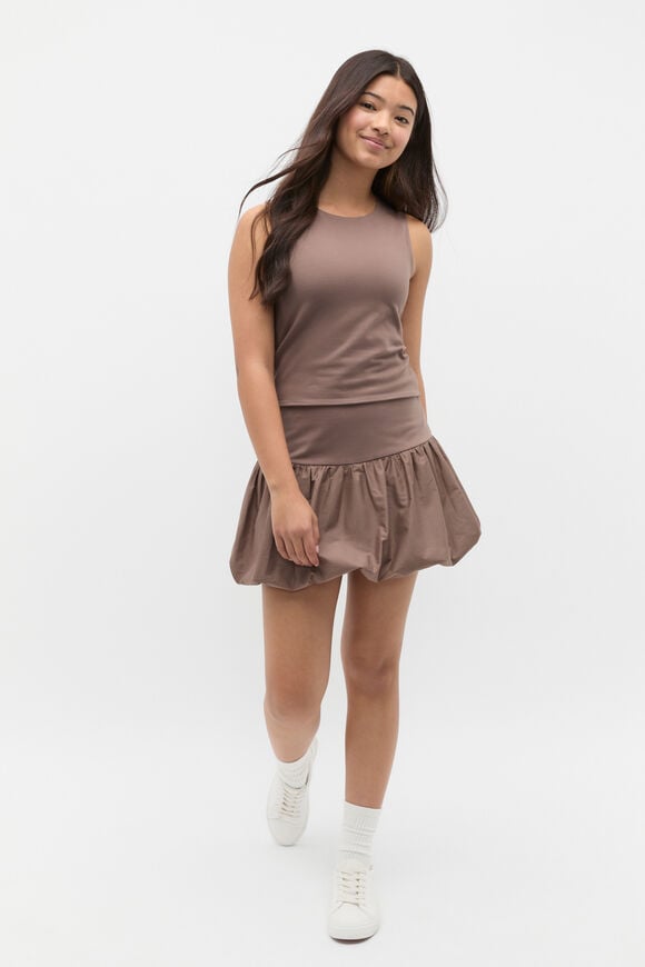 Spliced Bubble Skirt  Mushroom  hi-res