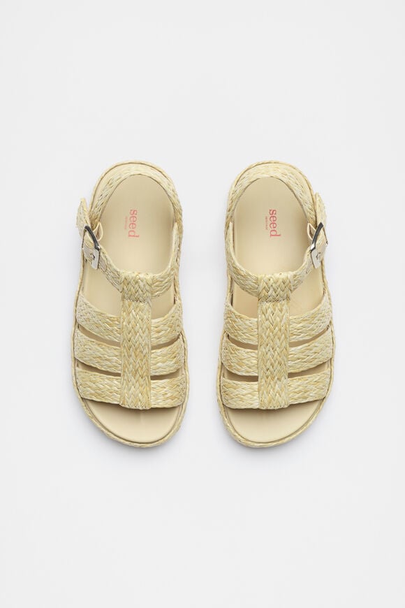 Woven Cage Sandal  Natural  hi-res