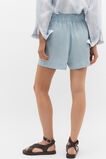 Core Linen Gathered Palazzo Short  Bluebell  hi-res
