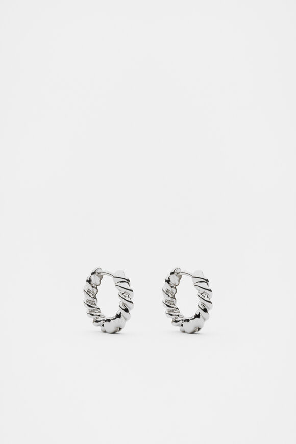 Fine Rope Earring  Silver  hi-res