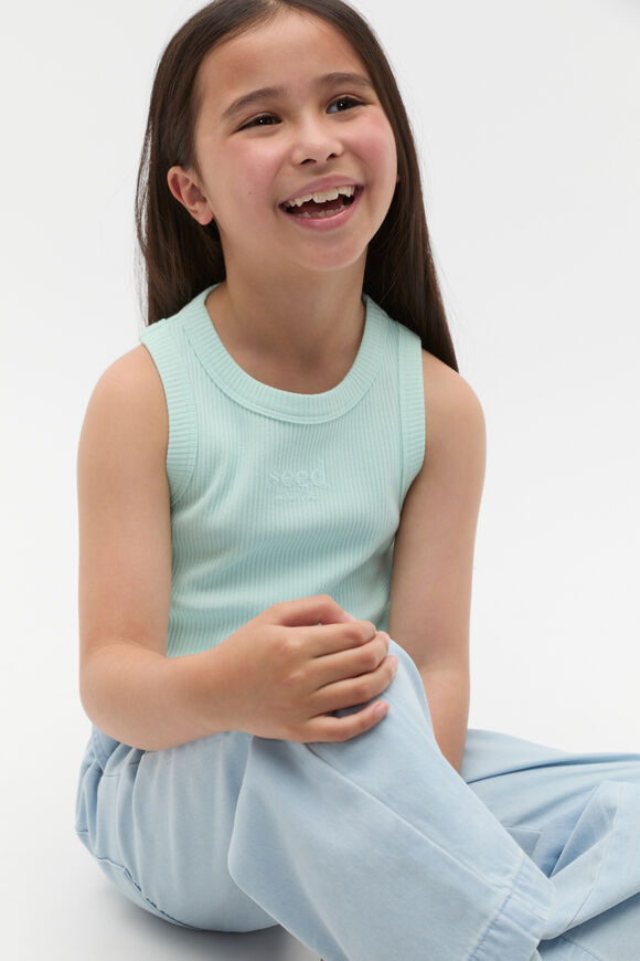 Core Logo Rib Tank  Soft Mint  hi-res