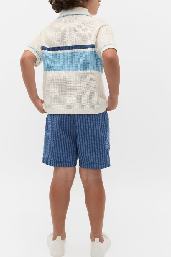 Stripe Knit Shirt  Vintage Cream  hi-res