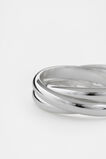 Looped Links Ring  Silver  hi-res