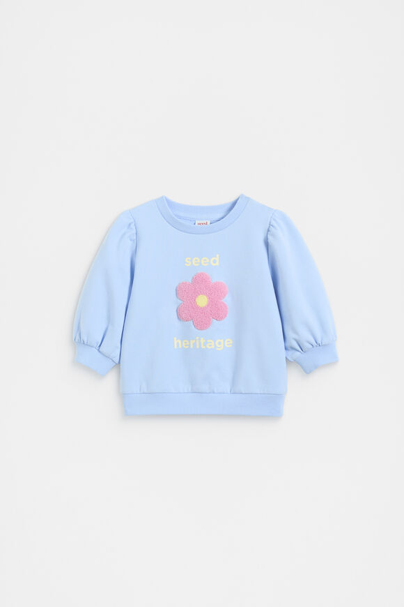 Floral Sweat  Luna Blue  hi-res