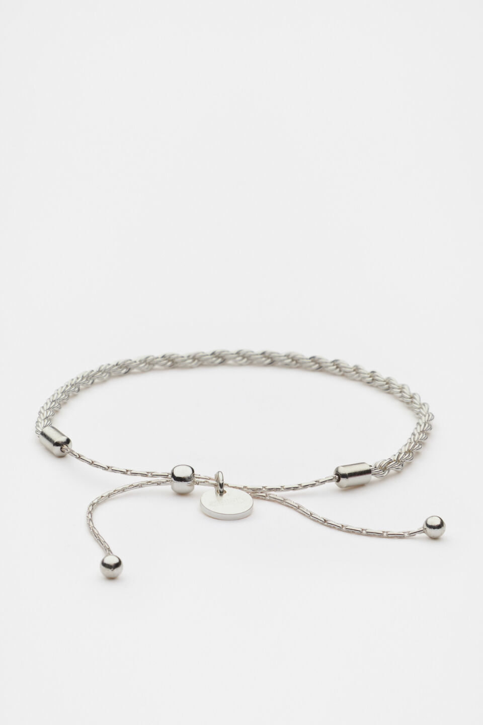 Fine Rope Bracelet  Silver