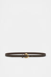 Sia Leather Belt  Chocolate  hi-res