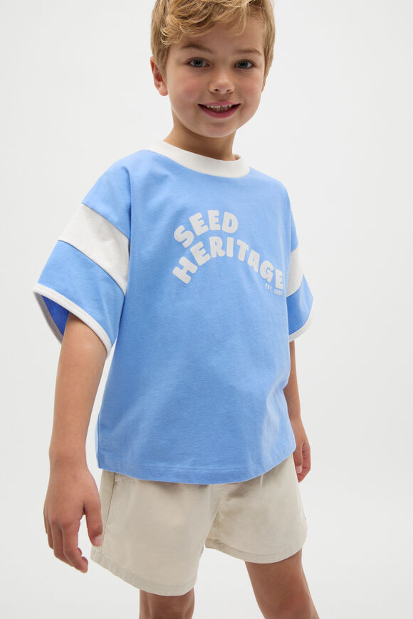 Colourblock Tee  Celestial Blue  hi-res