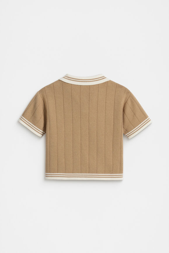 Knit Trophy Polo  Biscotti  hi-res