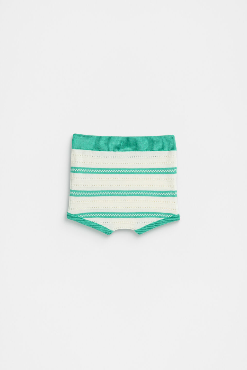Stripe Knit Bloomer  Classic Cream