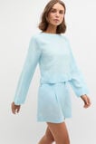 Linen Boat Neck Top  Skyway  hi-res