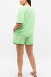 Linen Relaxed Tee  Green Apple  hi-res
