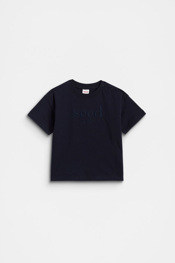 Core Oversized Logo Tee  Midnight Blue  hi-res