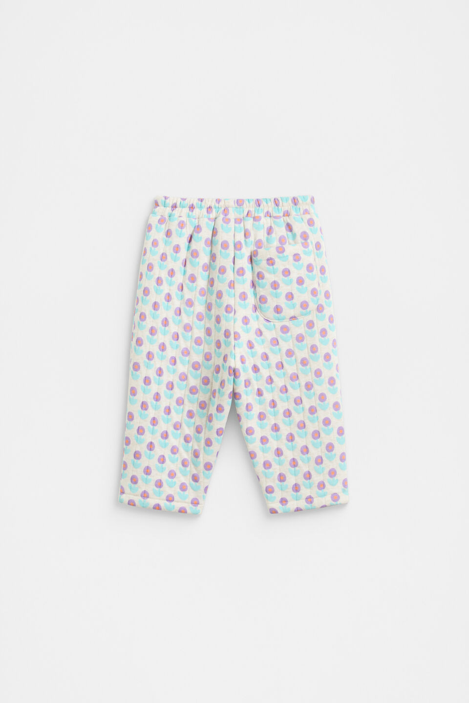 Quilted Flower Pant  Sand Marle