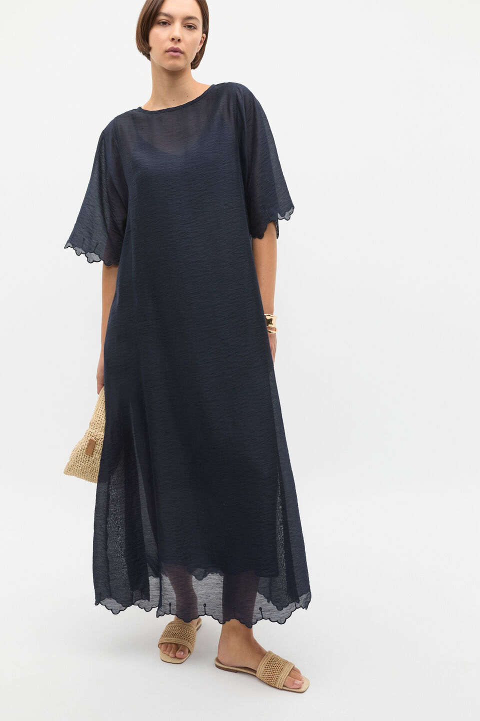 Myra Woven Slide  Natural