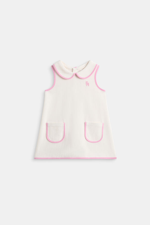 Contrast Bind Dress  Classic Cream  hi-res