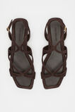 Deven Curved Strap Sandal  Chocolate Suede  hi-res