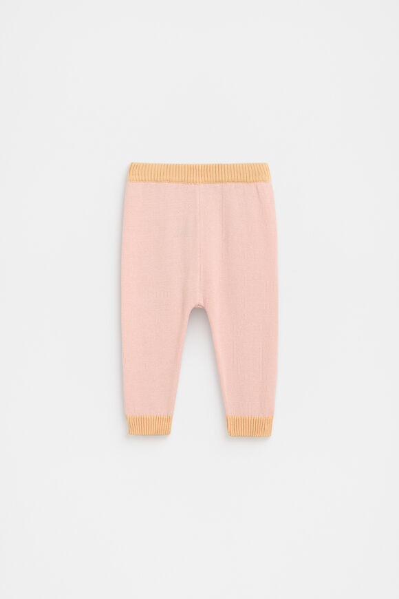 Colourblock Knit Legging  Pretty Pink  hi-res