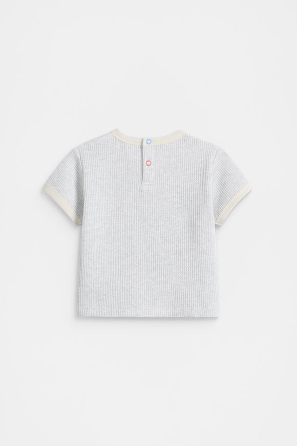 Waffle Logo Tee  Light Grey Marle  hi-res