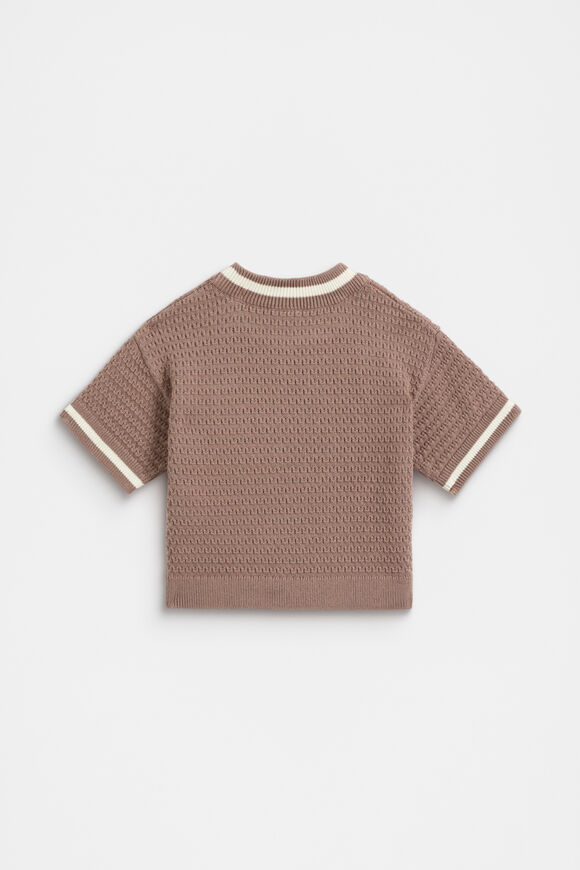 Relaxed Knit Tee  Mousse  hi-res