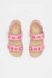 Crochet Detail Sandal  Candy Pink  hi-res