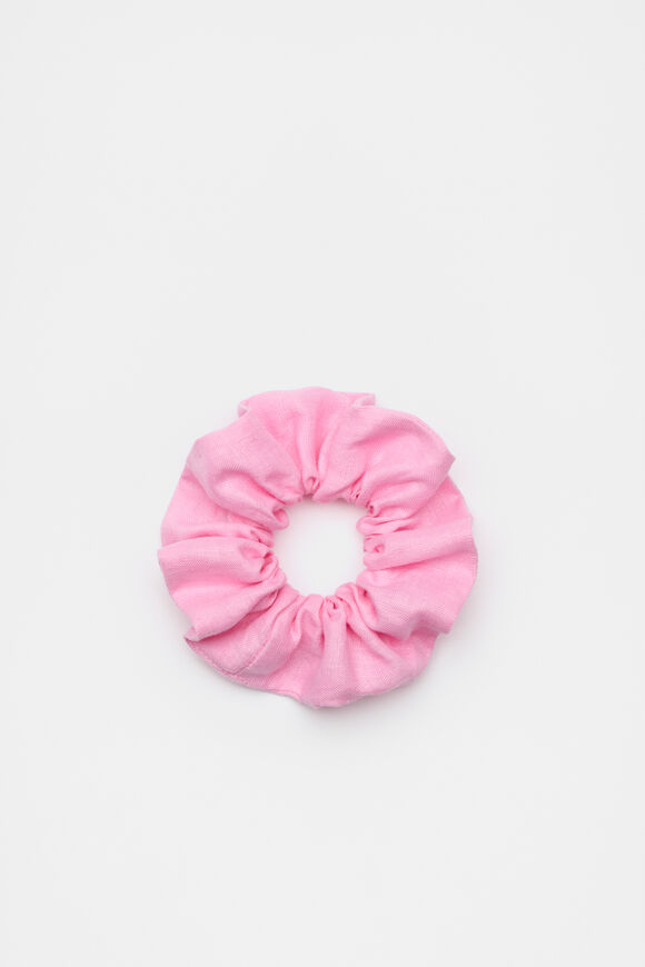 Linen Scrunchie  Fairy Floss  hi-res