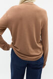 Australian Merino Relaxed Top  Amaretto  hi-res