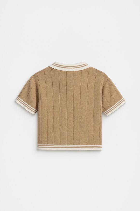 Knit Trophy Polo  Biscotti  hi-res