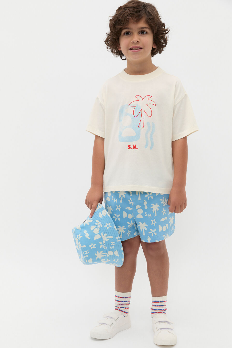 Relaxed Placement Tee  Vintage Cream