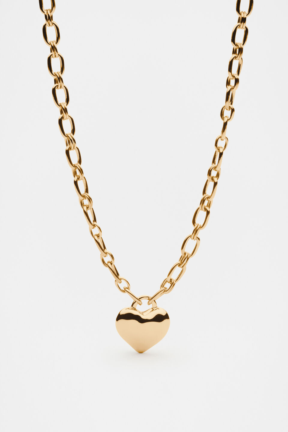 Heart Pendant Necklace  Gold