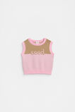 Logo Knit Vest  Petal Pink  hi-res