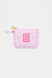 Beaded Initial Purse  E  hi-res