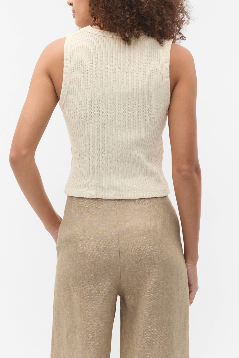 Textured Rib Tank  Tofu