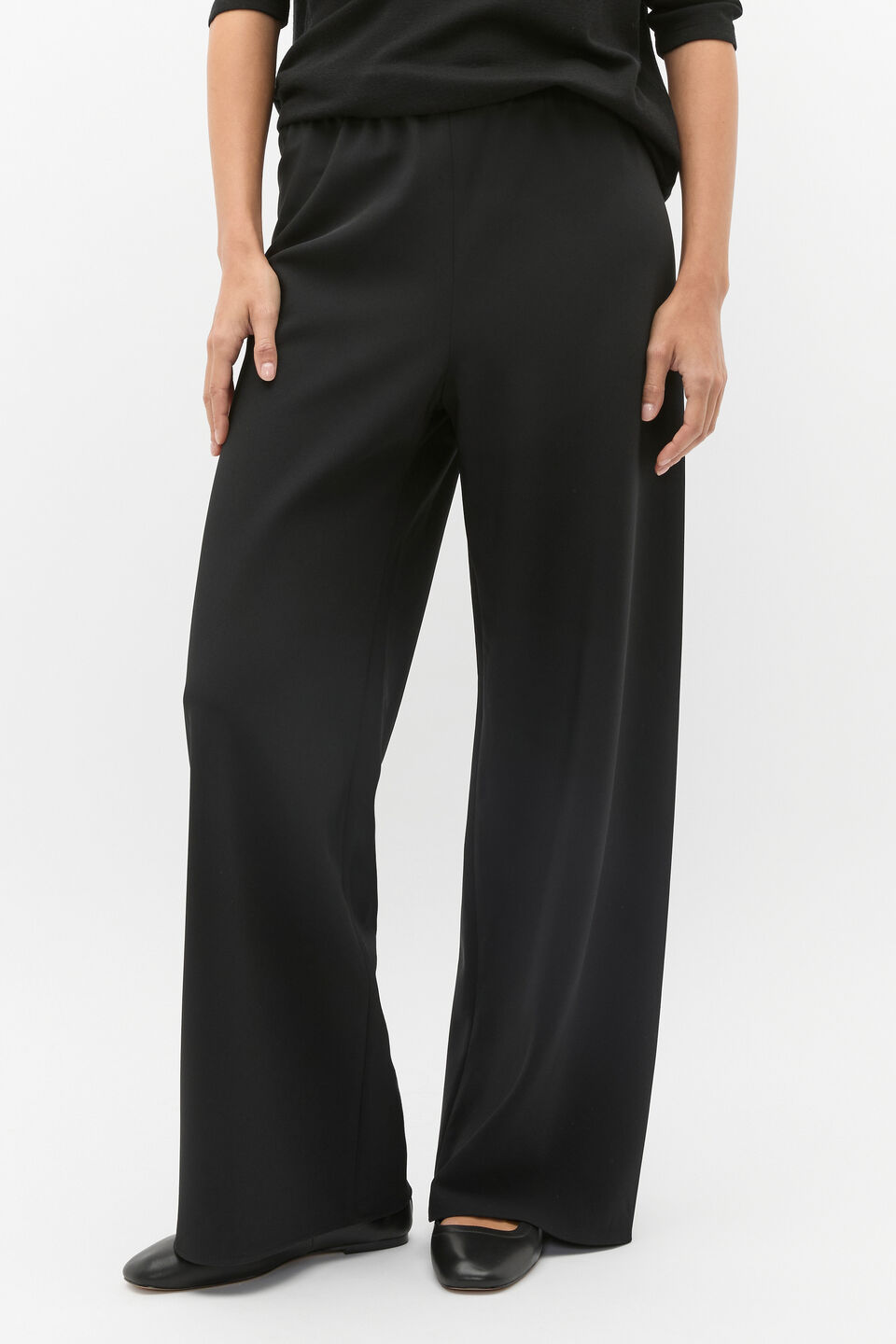 Easy Wide Leg Pant  Black