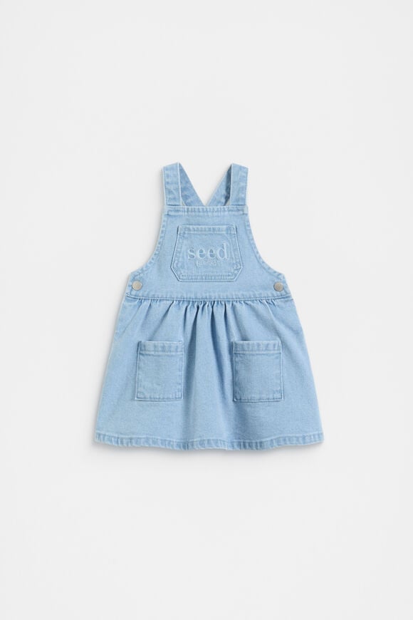 Core Logo Pinafore  Light Wash  hi-res