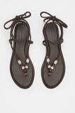 Andie Beaded Sandal  Chocolate  hi-res