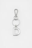 Silver Initials Keyring  D  hi-res