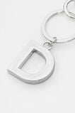 Silver Initials Keyring  D  hi-res